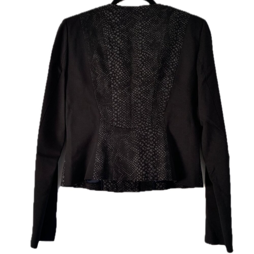 Elie Tahari Python Pattern Vegan Suede Cropped Mo… - image 3